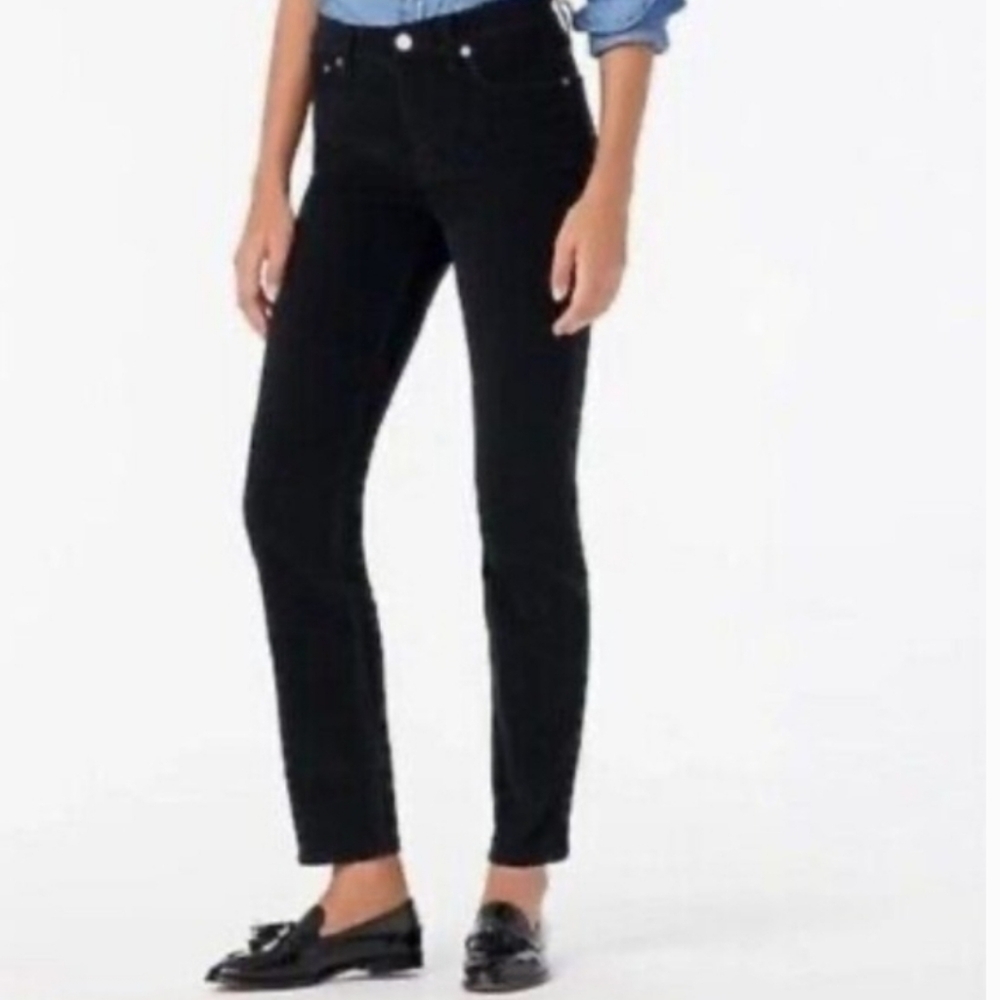 J Crew 9" Vintage Straight Corduroy Pants Black Womens 27 Like New